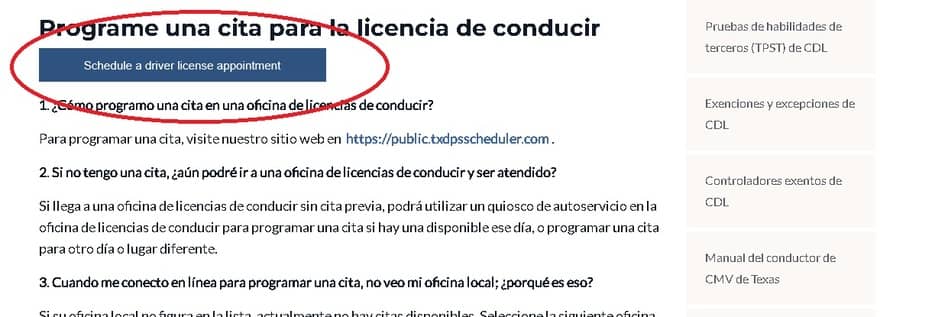 Licencia de conducir en Texas