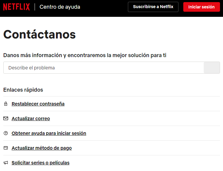 contacto netflix españa