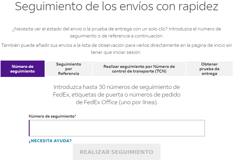 fedex teléfono