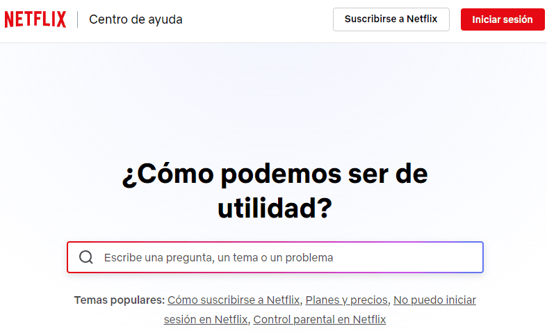 teléfono netflix