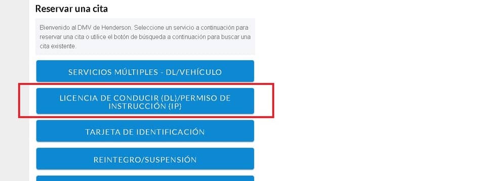 Licencia de conducir en Nevada