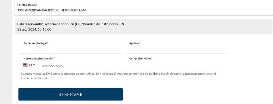 Licencia de conducir en Nevada