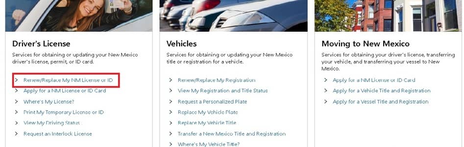 Licencia de conducir en New Mexico