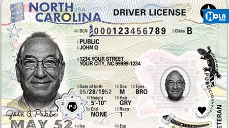 licencia de manejo en north Carolina