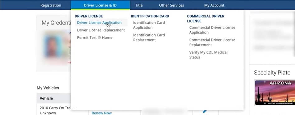 licencia de conducir en arizona 