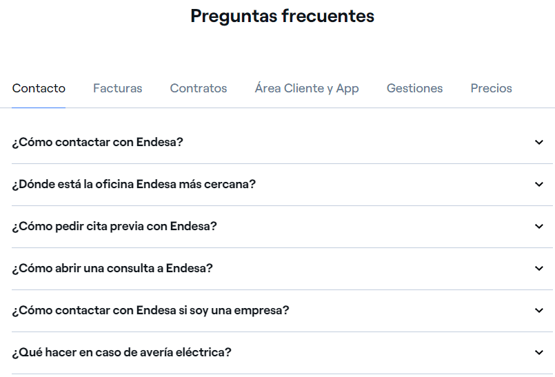 teléfono endesa facturas pendientes