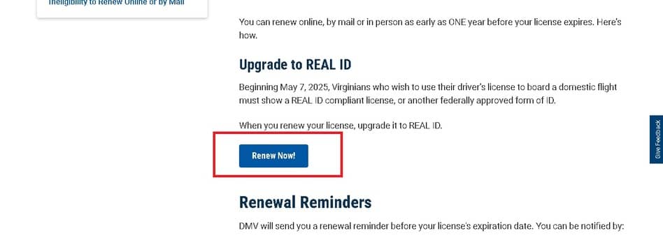 Licencia de conducir en virginia 