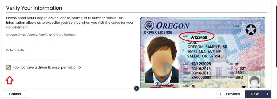 Licencia de Conducir en Oregon 